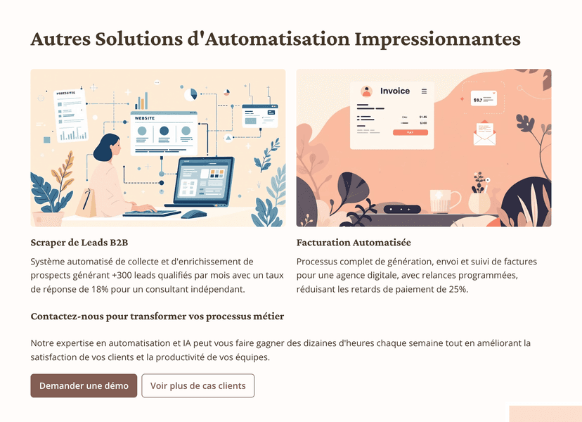 Autres solutions d'automatisation